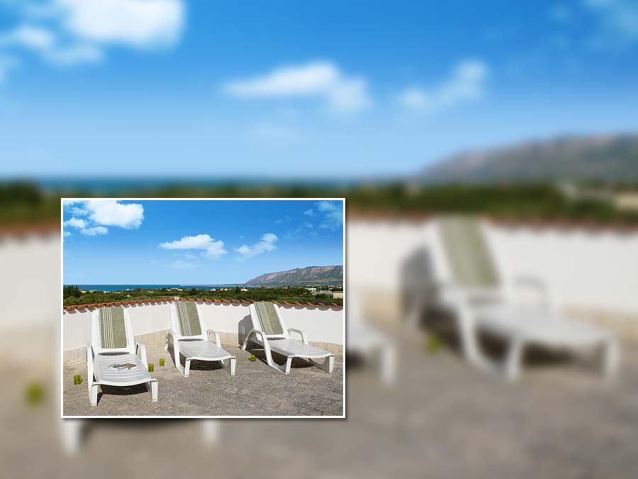 On the roof terrace of holiday home Casa Tannura in Balestrate Holiday home Casa Tannura in Balestrate in Sicily
