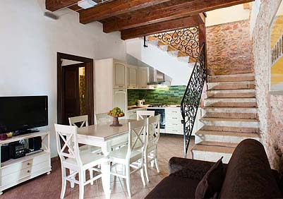 The living room of Appartamento Verdello The living room of Appartamento Verdello